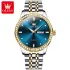 OLEVS 3625 Men's Watch Fashion Business Stainless Steel Waterproof Double Calendar Quartz Watch Luxury Brand Original Men Watch